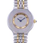Montre d'occasion CARTIER Must 21 femme quartz bracelet acier et plaqué or - vue D1