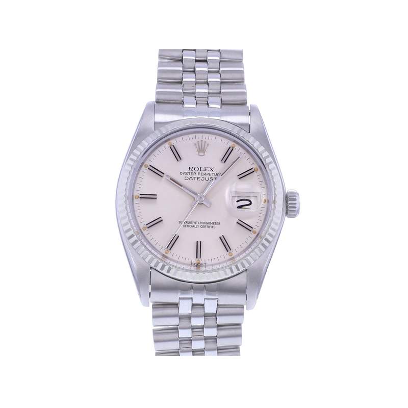 Montre d'occasion ROLEX DateJust 36 mixte automatique bracelet acier - vue 1