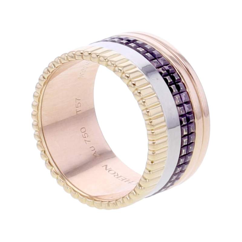 Bague d'occasion BOUCHERON Quatre Classique Large femme 3 ors 750/1000 pvd - vue 1