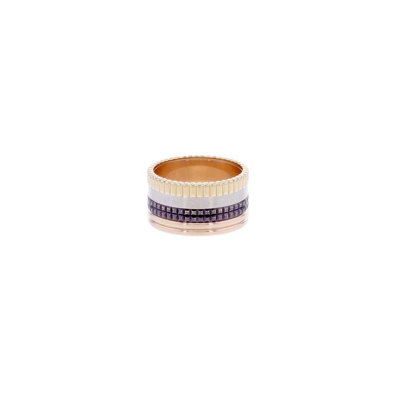 Bague d'occasion BOUCHERON Quatre Classique Large femme 3 ors 750/1000 pvd - vue D1