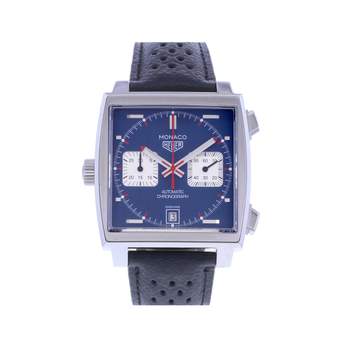 Montre d'occasion TAG HEUER Monaco Calibre 11 Steve McQueen homme automatique bracelet cuir cresus