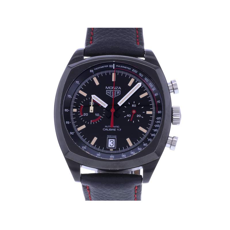 Montre d'occasion TAG HEUER Monza homme automatique bracelet cuir - vue 1
