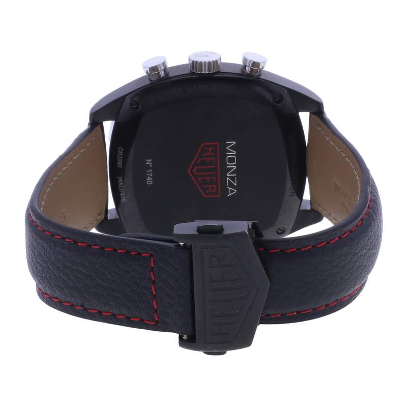 Montre d'occasion TAG HEUER Monza homme automatique bracelet cuir - vue 3