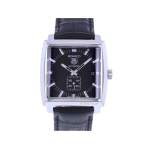 Montre d'occasion TAG HEUER Monaco homme automatique bracelet cuir cresus - vue 1