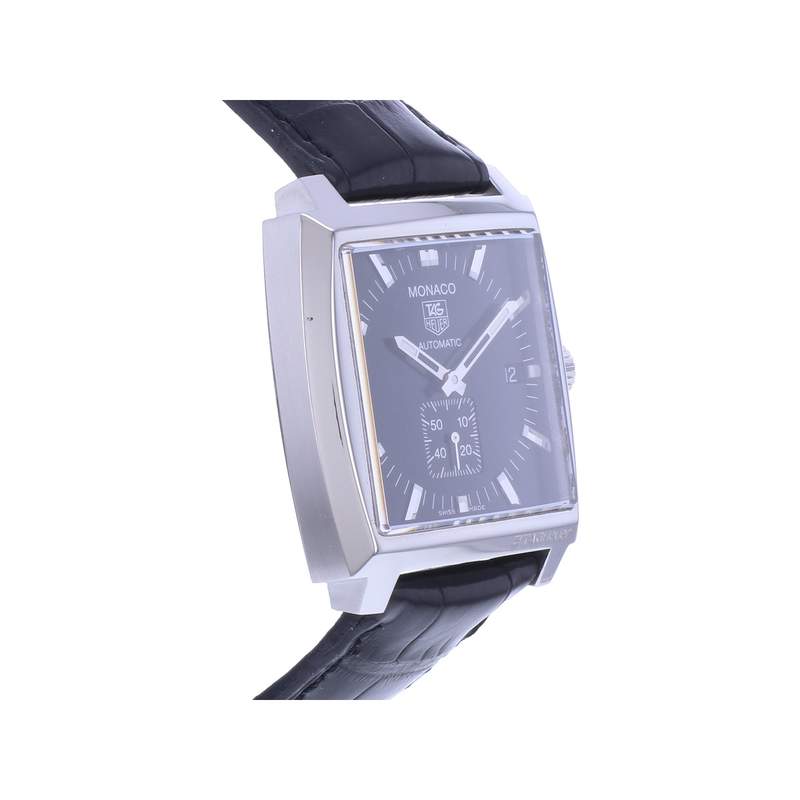 Montre d'occasion TAG HEUER Monaco homme automatique bracelet cuir cresus - vue 2