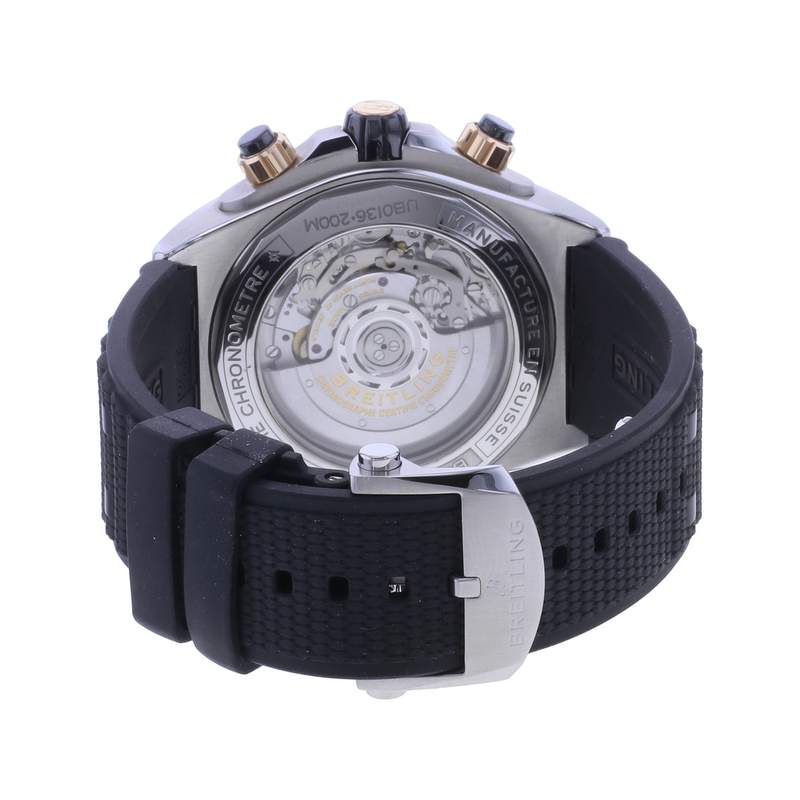 Montre d'occasion BREITLING Chronomat B01-44 homme mouvement automatique certifié (cosc) bracelet caoutchouc - vue 3