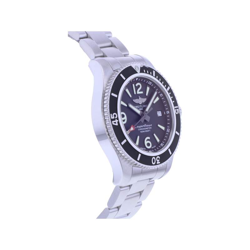 Montre d'occasion BREITLING SuperOcean Automatic homme mouvement automatique certifié (cosc) bracelet acier - vue 2