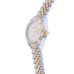 Montre d'occasion ROLEX DateJust Lady Index diamants femme mouvement automatique certifié (cosc) bracelet or jaune 750/000 et acier - vue D2