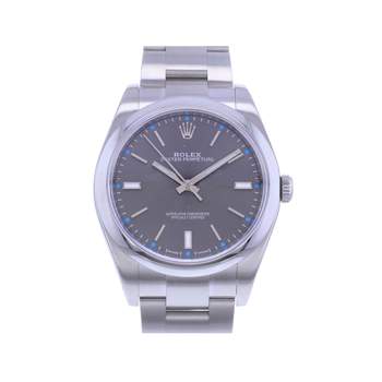 Montre d'occasion ROLEX Oyster Perpetual homme mouvement automatique certifié (cosc) bracelet acier