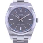 Montre d'occasion ROLEX Oyster Perpetual homme mouvement automatique certifié (cosc) bracelet acier - vue D1