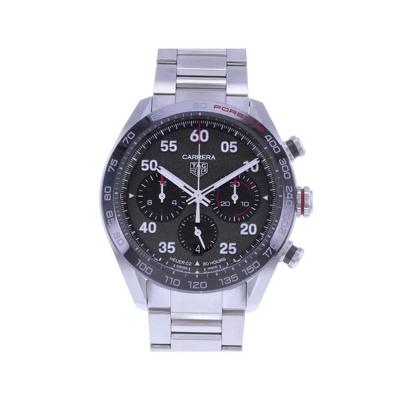 Montre d'occasion TAG HEUER Carrera Calibre Heuer 02 Porsche Edition homme automatique bracelet acier - vue 1