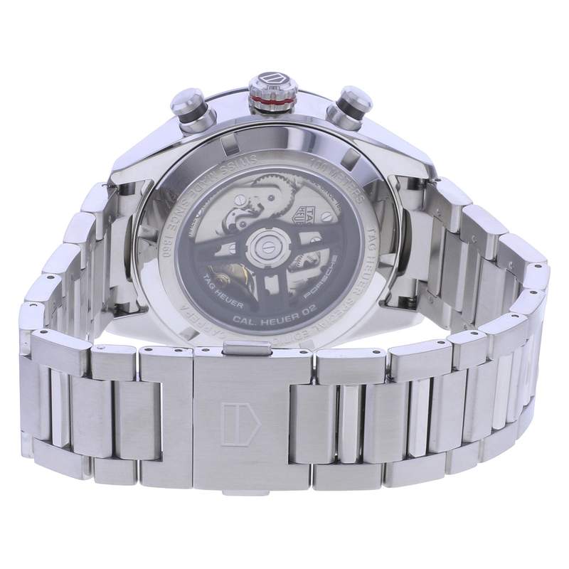Montre d'occasion TAG HEUER Carrera Calibre Heuer 02 Porsche Edition homme automatique bracelet acier - vue 3