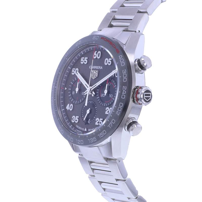 Montre d'occasion TAG HEUER Carrera Calibre Heuer 02 Porsche Edition homme automatique bracelet acier - vue D2