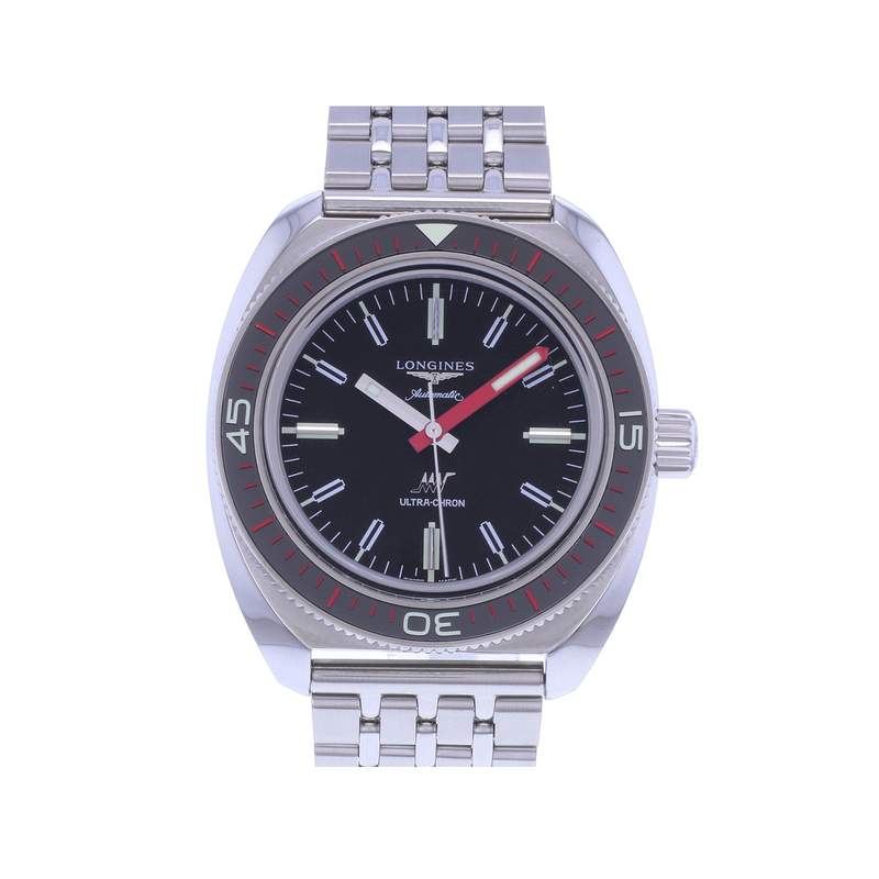 Montre d'occasion LONGINES Ultra-Chron homme mouvement automatique certifié (cosc) bracelet acier - vue 1