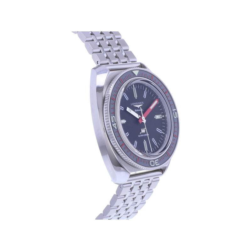 Montre d'occasion LONGINES Ultra-Chron homme mouvement automatique certifié (cosc) bracelet acier - vue 2