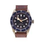 Montre d'occasion TUDOR Black Bay Bronze Edition Bucherer homme mouvement automatique certifié (cosc) bracelet cuir d'origine - vue 1