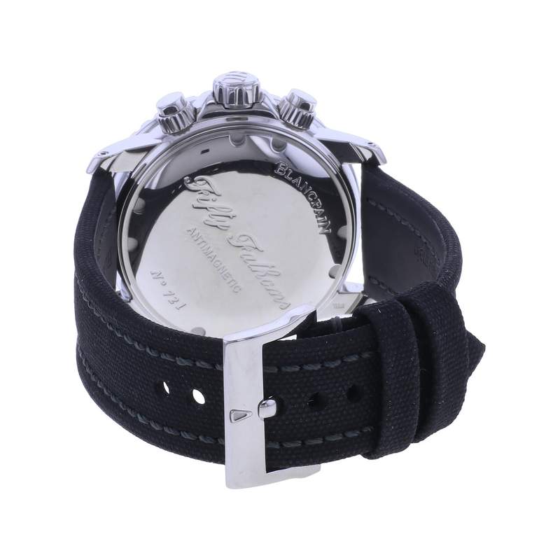 Montre d'occasion BLANCPAIN Fifty Fathoms Chronographe Flyback homme automatique bracelet textile - vue 3