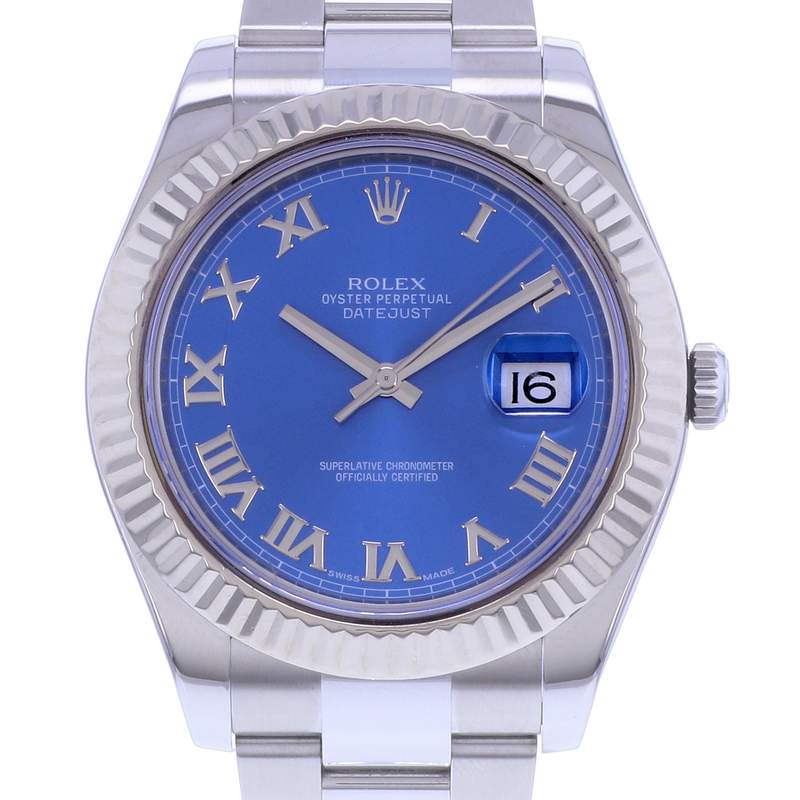 Montre d'occasion ROLEX DateJust II homme mouvement automatique certifié (cosc) bracelet acier - vue D1