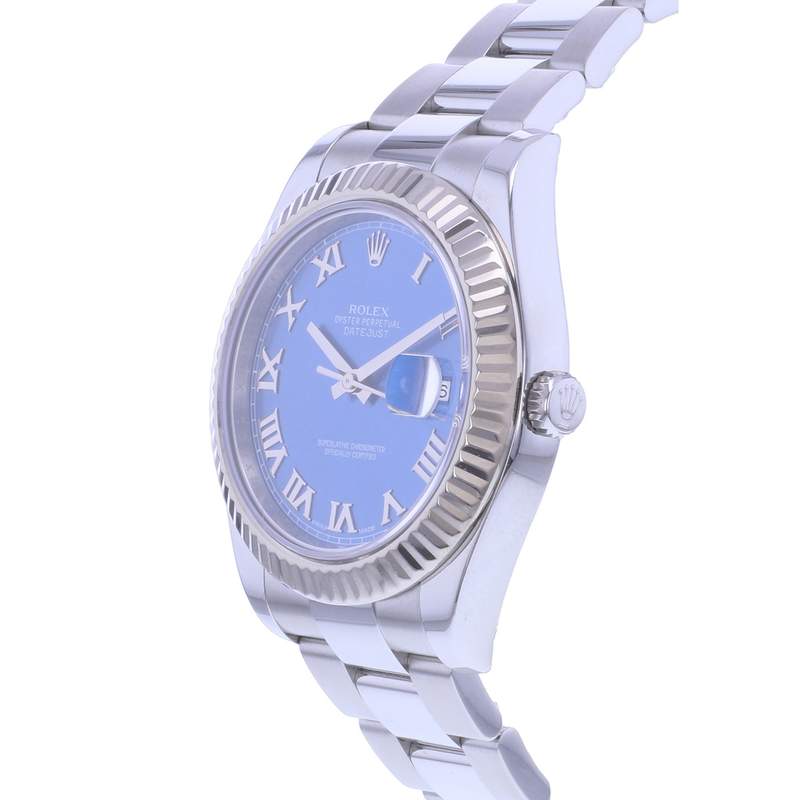 Montre d'occasion ROLEX DateJust II homme mouvement automatique certifié (cosc) bracelet acier - vue D2