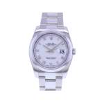 Montre d'occasion ROLEX DateJust 36 mixte mouvement automatique certifié (cosc) bracelet acier - vue 1