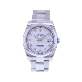 Montre d'occasion ROLEX DateJust 36 mixte mouvement automatique certifié (cosc) bracelet acier
