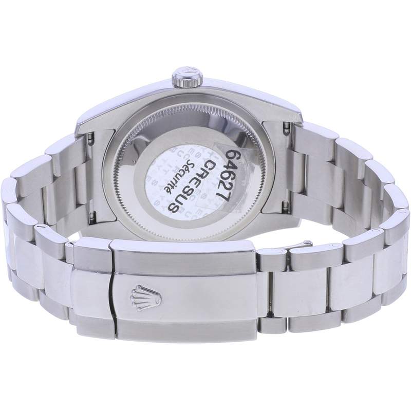 Montre d'occasion ROLEX DateJust 36 mixte mouvement automatique certifié (cosc) bracelet acier - vue 3