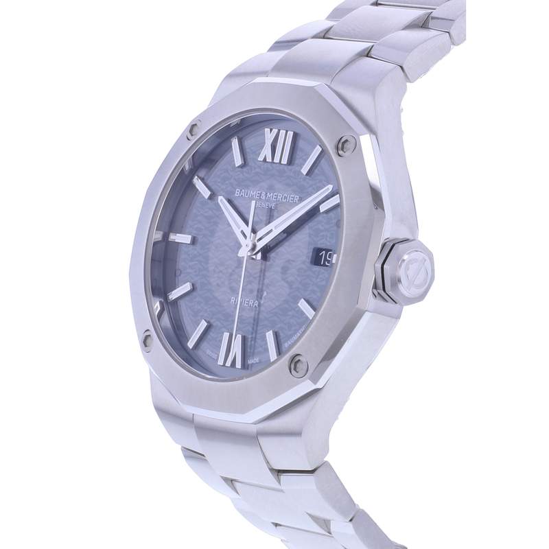 MONTRE BAUME ET MERCIER RIVIERA BRACELET ACIER INOXYDABLE GRIS - vue D2