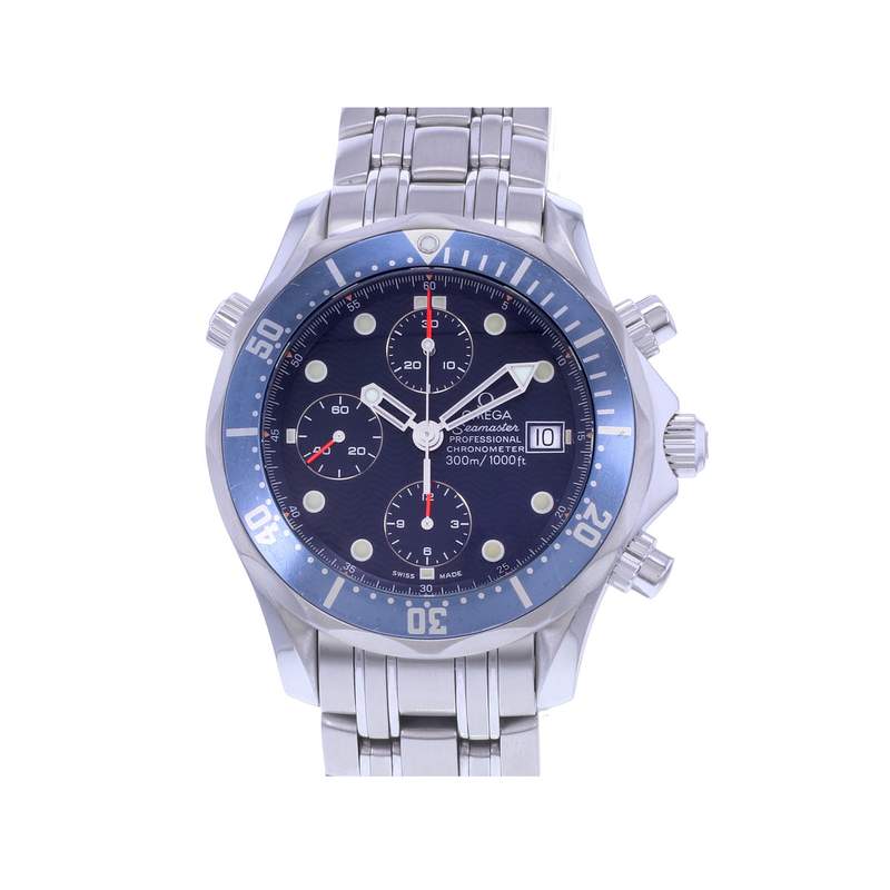 Montre d'occasion OMEGA Seamaster 300 Diver homme mouvement automatique certifié (cosc) bracelet acier - vue 1