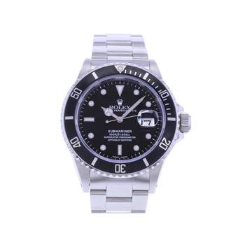 Montre d'occasion ROLEX Submariner Date homme mouvement automatique certifié (cosc) bracelet acier