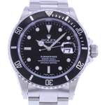 Montre d'occasion ROLEX Submariner Date homme mouvement automatique certifié (cosc) bracelet acier - vue D1