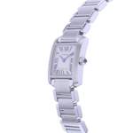 Montre d'occasion CARTIER Tank Française femme quartz bracelet acier - vue D2