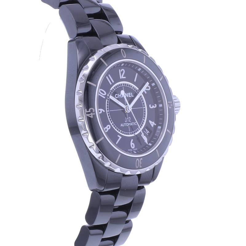 Montre d'occasion CHANEL J12 38 mm femme automatique bracelet céramique - vue 2